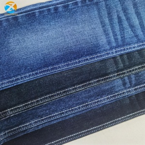 Tissu en denim sergé bleu non extensible 13,5 oz de haute qualité, lourd, résistant au rétrécissement, respirant, mélange de coton et de polyester pour hommes, femmes et garçons - Product Image 4