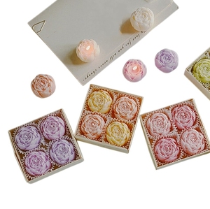 Presente de Dia dos Namorados, Decoração para Casa, Velas Aromáticas em Forma de Rosa Feitas à Mão, Criativas, de Cera de Soja - Product Image 2