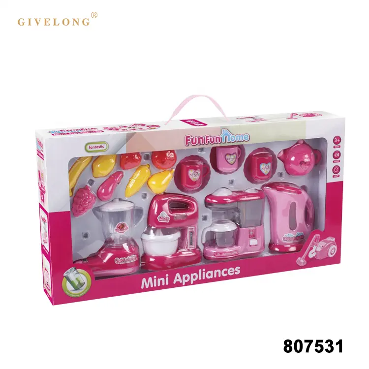 Kinder Kinder Mini Küchengerät Spielzeug mit Licht und Sound Pink Juicer 