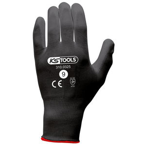 Gants de sécurité en microfibre noir taille 9 12 paires - Product Image 1