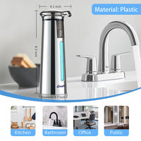 Distributeur de savon liquide automatique sans contact mural 350 ml (11,8 oz) rechargeable pour salle de bain et désinfectant pour les mains – Vente en gros