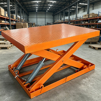 Plateforme élévatrice à ciseaux hydraulique électrique fixe homologuée CE, capacité 2000 kg, hauteur de levage 2 m, pour la manutention de marchandises en entrepôt