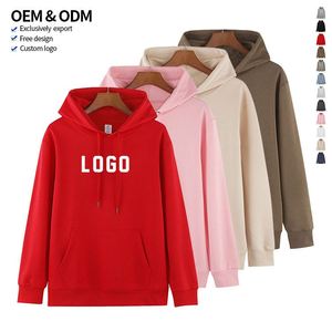 Sweat-shirts personnalisés en polyester et coton épais 345 g/m², imprimés en flocage, coupe oversize, épaules tombantes, avec cordons, pour hommes - Product Image 1
