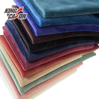 KINGCASON Vente en gros usine Tissu velours Velboa double face 200GSM à poils courts, super doux, imprimé couleur personnalisée pour doublure de pyjamas