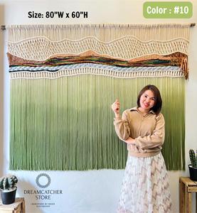 Rame tapisserie suspendue, grand rame, ferme moderne, décoration, décoration murale pour la maison, cadeau de pendaison de crémaillère RN22 - Product Image 5