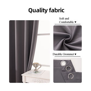 <span class=keywords><strong>Rideau</strong></span> occultant de style moderne à haute occultation, couleur unie, vente chaude, <span class=keywords><strong>rideau</strong></span> de luxe pour salon - Product Image 6