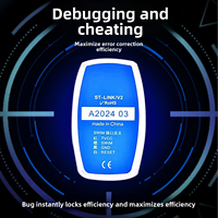 Programador y Depurador en Circuito ST-LINK V2 para STM32 STM8 MCU, Compatible con Interfaz SWD JTAG SWIM, Herramienta de Desarrollo