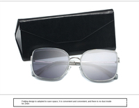 Boîte à lunettes pliante en cuir de veau PU noir, Logo personnalisé à la mode, accessoires de lunettes, étui à lunettes pour 2023