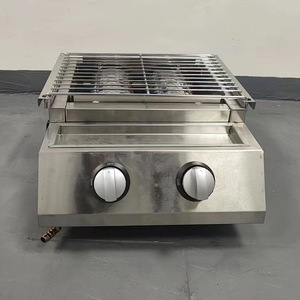 Yüksek kaliteli ticari gaz açık pişirme gıda işleme makineleri için ızgara makinesi yükseklik ayarlanabilir dumansız - Product Image 4