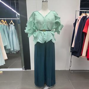 <span class=keywords><strong>Completo</strong></span> da Donna a Due Pezzi, Maniche Lunghe, Lunghezza Intera, <span class=keywords><strong>in</strong></span> <span class=keywords><strong>Tweed</strong></span> 100% Poliestere, Casual, Tinta Unita, Collo Tondo con Cintura, Traspirante - Product Image 5