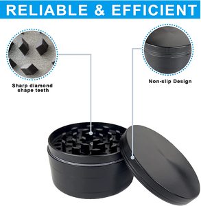 Moulin à herbes et tabac en alliage d'aluminium, nouveau design, vente en gros, pour fumer, poudre de <span class=keywords><strong>sciure</strong></span> de bois, cocktail - Product Image 2