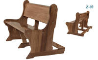 CH-B062, Banc de Chaire d'Église en Bois Robuste K.D, Meubles d'Église Personnalisés
