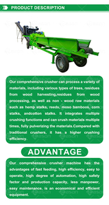 Nuevo tipo de máquina trituradora multifunción para chatarra de astillas de madera, polvo de partículas de madera dura - Product Image 3