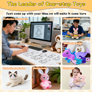 Retail Wholesale Trend Original IP Mini Cartoon Vinyl Plush <strong>Keychain</strong> Customized Plush Toys Of Any Size - Product Image 2