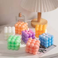 Bougies parfumées créatives en gros, modèles bulles d'aromathérapie, bougies d'anniversaire couleur macaron et parfums d'intérieur pour la décoration de la maison