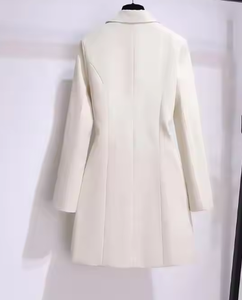 <span class=keywords><strong>Abito</strong></span> da donna stile Blazer autunnale <span class=keywords><strong>con</strong></span> cintura dolce stile Blazer da ufficio a manica lunga <span class=keywords><strong>con</strong></span> <span class=keywords><strong>spacco</strong></span> irregolare a manica lunga di fascia alta - Product Image 3