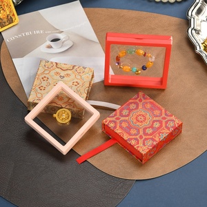 Caja flotante de PE antioxidante con grabado de joyería heredada estilo corte, tipo cajón cuadrado extraíble, para pulseras de cuentas de Buda - Product Image 6