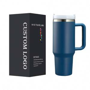 304 Stainless Steel 40Oz Insulated Straw Modern Home Fitness Bingba <b>Cup</b> <b>Coffee</b> Mug 1200Ml <b>Ice</b> Cream <b>Cup</b> Water Bottle With Handle - Product Image 1