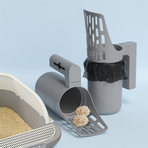 Hot Sale New Arrival Durable Eco-Friendly <strong>Plastic</strong> Filter <strong>Cat</strong> Litter Scoop Easy Clean Simple Trash Can Shovel Storage <strong>Box</strong> - Product Image 2