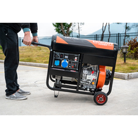 Stand by 6.0kw 6000 watt 7.5kva 8.5kva 6.5 kva prix du générateur diesel silencieux 7000w 50000 watt 6.5 kva