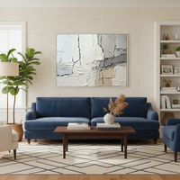 Peinture à l'huile abstraite faite à la main sur toile, personnalisée en gros, pour salon, hôtel, art mural, nature morte, imperméable et écologique