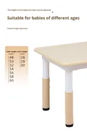 Table d'étude multifonctionnelle SINKIPA moderne en plastique à hauteur réglable pour l'école, la maison, le bureau, la cuisine, les enfants