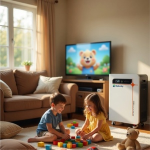 Sistema <span class=keywords><strong>de</strong></span> Almacenamiento <span class=keywords><strong>de</strong></span> Energía Solar Todo en Uno <span class=keywords><strong>de</strong></span> 5kWh, Batería LiFePO4, Compatible con Inversor Híbrido 	   Batería lifepo4 - Product Image 1