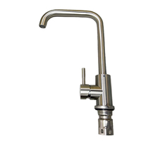 KM-2602 moderne en acier inoxydable mitigeur de robinet de cuisine mitigeur cartouche en céramique 304SUS eau chaude froide monotrou