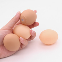 Juguetes Masticables para Perros y Gatos, Duraderos y Ecológicos, de Vinilo PVC, Simulación de Huevos, 4x5cm, Resistentes a Mordidas, Autoajustables, Alivian el Estrés