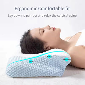 Almohada Cervical Ortopédica de Espuma Viscoelástica con Contorno para el Dolor de Cuello, Soporte Ergonómico para Dormir y Siesta, Funda Extraíble - Product Image 5