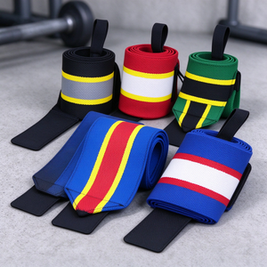 Bandes de maintien pour poignets avec logo personnalisé, antidérapantes, pour la musculation et l'entraînement en salle de sport - Product Image 1