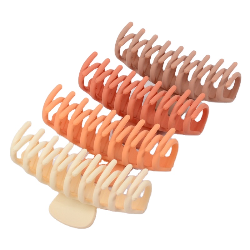 Матовые акриловые зажимы для волос на заказ, 11 см, большие нескользящие крепкие винтажные аксессуары для волос, зажимы для волос с акулами, зажимы для волос на тонкие волосы