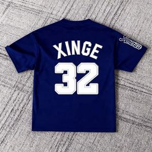 T-shirt Oversize Homme Personnalisé avec Logo OEM, 100% Polyester, Coupe Boxy, Décontracté, Maillot de Foot, Streetwear, Entraînement Sportif, Séchage Rapide, Vente en Gros - Product Image 3