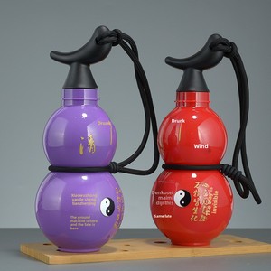 Botella <span class=keywords><strong>de</strong></span> agua deportiva JM Oriental Gourd Fulu, material PC, estilo chino mitológico, para estudiantes, unisex, <span class=keywords><strong>de</strong></span> gran atractivo visual - Product Image 4