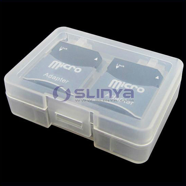 8 Piece Memory Card Holder Transparent SD Case