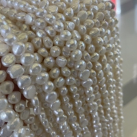 Vente en gros de bijoux de mode de qualité 5A, perles de culture d'eau douce baroques de 7-8 mm, perles naturelles en vrac pour la création de bijoux DIY