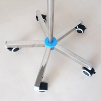 Table d'examen OSCAT en acier inoxydable 304, réglable en hauteur, rotation à 360 degrés, plateau poli miroir pour clinique vétérinaire et hôpital
