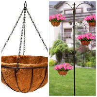 Support de plante de pot de fleur suspendu pour intérieur/extérieur