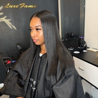 Extensions de cheveux humains 100% à clipser, extensions de cheveux à clipser pour femmes blanches, queue de cheval à clipser en cheveux humains