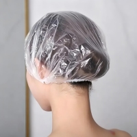 Kit de protection jetable pour coloration capillaire en PE avec cape, protège-oreilles, gants et bonnet de douche OEM