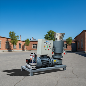 Machine à granulés de biomasse verticale à matrice plate la plus vendue, moteur 30KW, faible coût d'entretien, production 400-500kg/h pour petites entreprises - Product Image 5