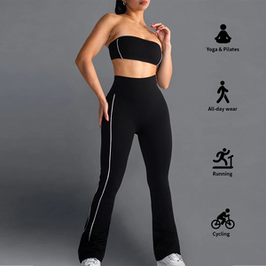 Custom Private Label Yoga Clothes <strong>Set</strong> Breathable Gym Workout Clothing Women High Elastic <strong>Sports</strong> <strong>Bra</strong> <strong>and</strong> <strong>Leggings</strong> Activewear - Product Image 5