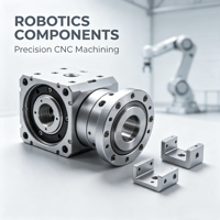 Pièces CNC en acier inoxydable et aluminium pour robots industriels, fabrication sur mesure de précision pour services d'usinage depuis Shenzhen