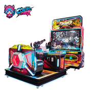 Machine de jeu de tir d'arcade d'intérieur à deux joueurs, à monnayeur, avec écran large haute définition et jeu immersif en ligne