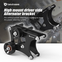Kit de support BEVINSEE en aluminium LS Alt uniquement, support de relocalisation à montage élevé uniquement pour moteurs LS avec pompe à eau pour camion/SUV 1999-2013