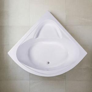 <span class=keywords><strong>Vasca</strong></span> <span class=keywords><strong>da</strong></span> <span class=keywords><strong>Bagno</strong></span> <span class=keywords><strong>Angolare</strong></span> Moderna Economica in Acrilico al Quarzo 110x110 cm con Grembiule per Immersione, Ideale per Hotel - Product Image 2