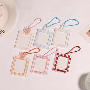 Porte-clés personnalisé en acrylique transparent à insérer avec photo, à faire soi-même - Product Image 1