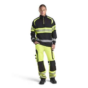 BLAKLADER - 3553115899334XL Pull haute visibilité Noir/Jaune-EAN 7330509830772 HI-VIS WORKWEAR - Product Image 3