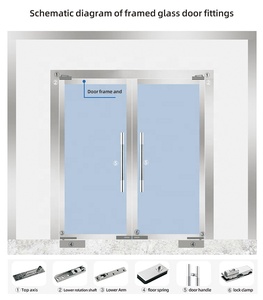 Bán Hot thủy lực Heavy Duty tầng bản lề Glass sàn cửa mùa xuân - Product Image 5