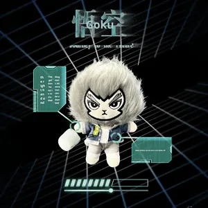 Langlangshan Sun Wukong muñeco de peluche nuevo juguete de algodón pequeño monstruo colgante llavero para alivio del estrés Idea de regalo - Product Image 1